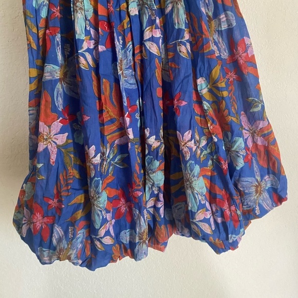 Free People Balloon Hem Floral Tie Two Ways Halter\Strapless Boho Dress SOLD OUT - Picture 5 of 13